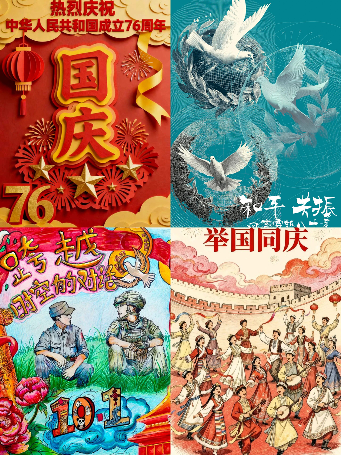艺术设计学院举办“铭记历史 祝福祖国”手绘艺术与创意设计作品线上展览