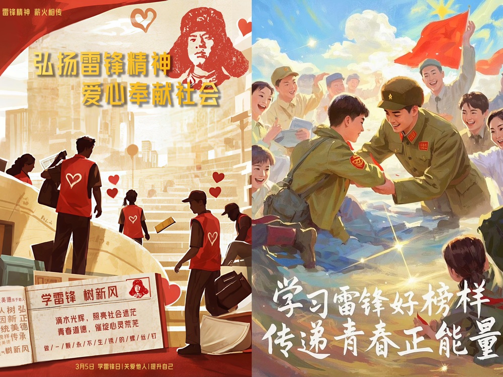 艺术设计学院举办“学习雷锋好榜样 传递青春正能量”美术与设计作品线上展览